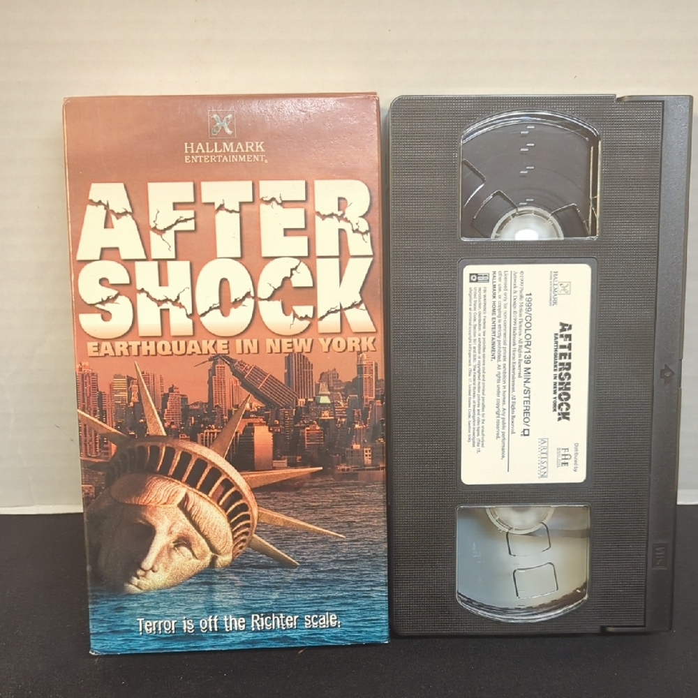 4/$20 Aftershock Earthquake In New York VHS Disaster Movie Hallmark